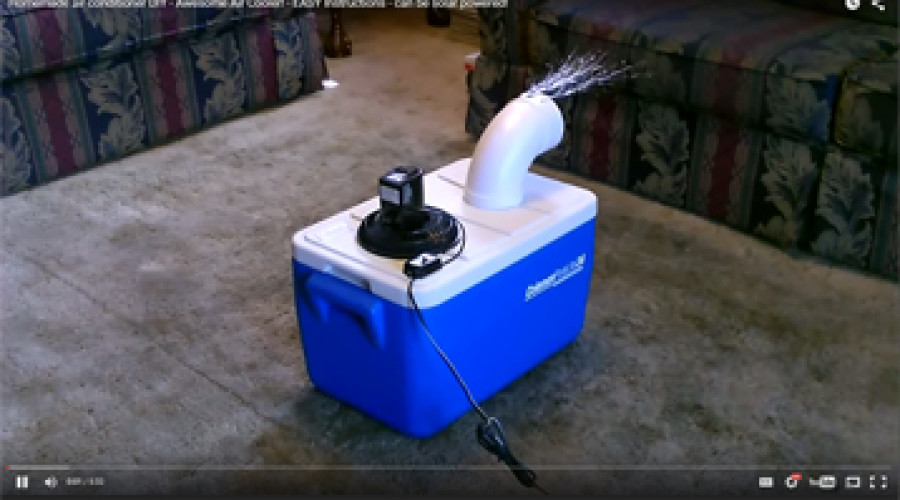 DIY Air Conditioner Using Ice Chest